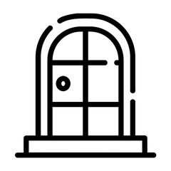 front door Line Icon