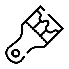 paint brush Line Icon