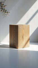 empty wooden shelf