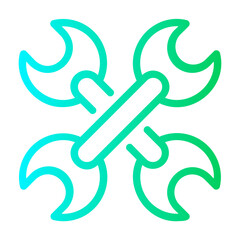 spanner Line Gradient Icon