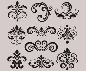 Elegant Botanical Ornaments Collection

