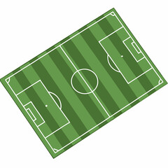 soccer field vector illustration © ARIFUL ISLAM