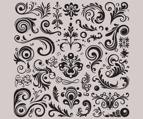 Ornamental Plant Silhouettes Pack