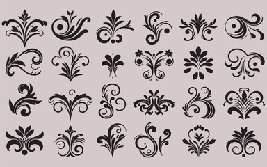 Elegant Botanical Ornaments Collection