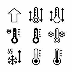 Create a bold, vector illustration of a clinical thermometer with a thick stroke, emphasizing its clear markings and bulb.  Include a temperature reading.
