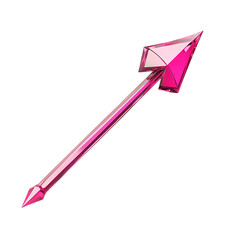 Contemporary Arrow with an Innovative Design in Daz Isolated on Transparent Background