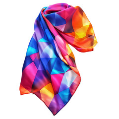 Contemporary Cooling Wrap with a Vibrant Digital Ab Isolated on Transparent Background