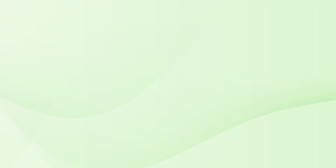 Fototapeta premium green abstract background with flowing curves and layered translucent shapes, offering a clean, fresh, and serene visual style.