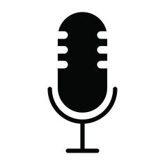 Microphone vector Icon , variant mic icon, Podcast microphone icon, web and mobile icons, vector illustration.  