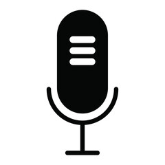 Microphone vector Icon , variant mic icon, Podcast microphone icon, web and mobile icons, vector illustration.  