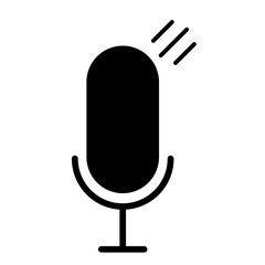 Microphone vector Icon , variant mic icon, Podcast microphone icon, web and mobile icons, vector illustration.  