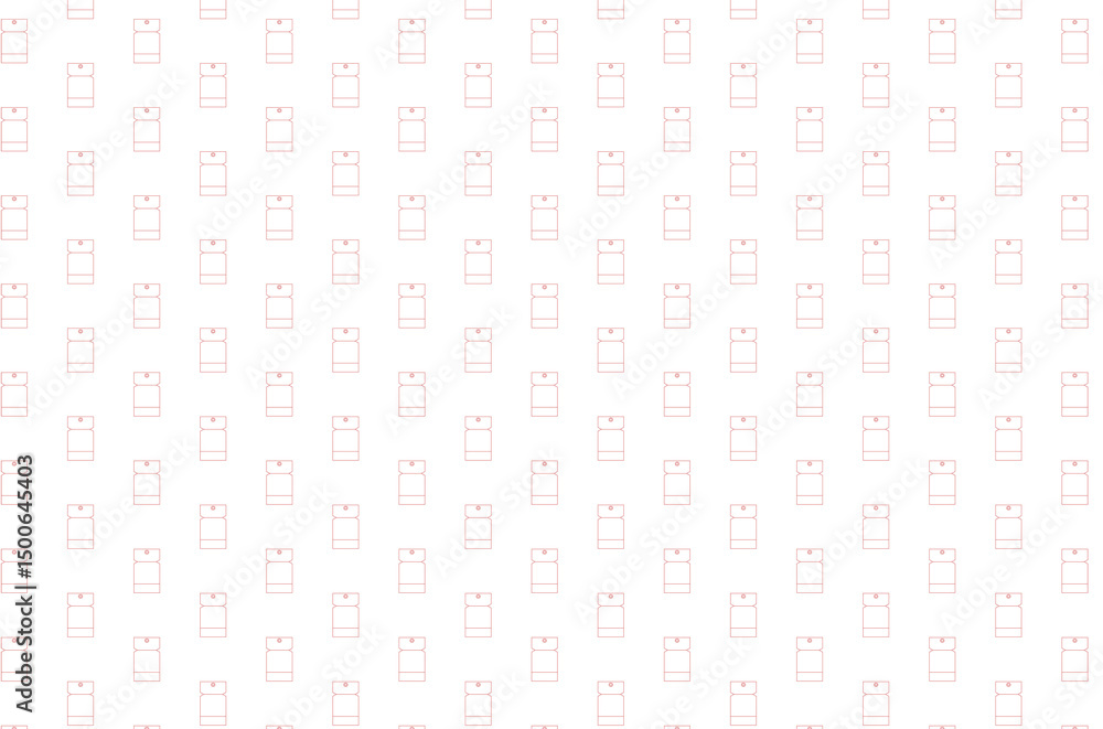 Poster pattern is showing repeating stylized red notepad icons in flat design on transparent background