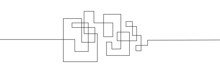 Hand-Drawn Scribbles of Tangled Intertwined Lines in Different Shapes and Size. Editable Line. Adjustable Stroke Width . Vector Illustration . EPS 20 . 