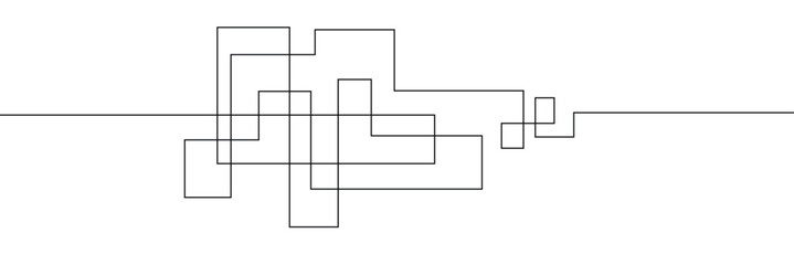 Hand-Drawn Scribbles of Tangled Intertwined Lines in Different Shapes and Size. Editable Line. Adjustable Stroke Width . Vector Illustration . EPS 20 . 