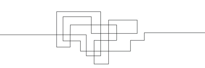 Hand-Drawn Scribbles of Tangled Intertwined Lines in Different Shapes and Size. Editable Line. Adjustable Stroke Width . Vector Illustration . EPS 20 . 