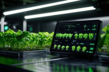 Plant growth technology data display