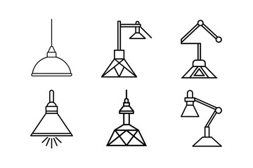 Ergonomic Lamp Icon Design