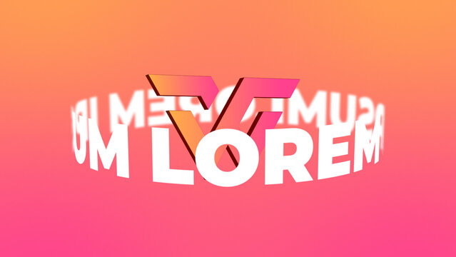 3D Logo Kinetic Text Loop Horizontal Logo Reveal MOGRT 256