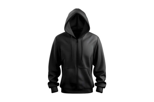 Black Blank Man Hoodie