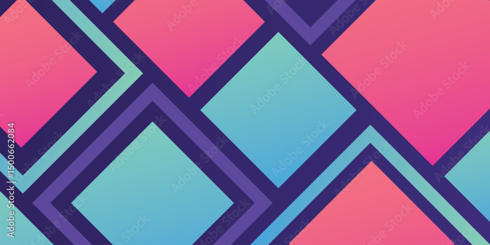 Poster abstract colorful purple pink shapes presentation background. gradient dynamic lines background. mod