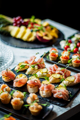Fresh, exquisite bites at gatherings showcase culinary artistry and delight the senses