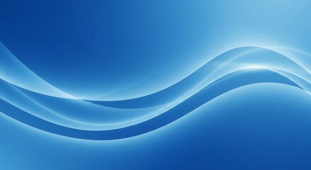 Fototapeta premium Abstract Illustration Of Blue Wave Pattern Background In Motion