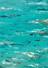 Fototapeta premium Abstract Textured Background Of Aqua Blue And Teal Colors Illustration