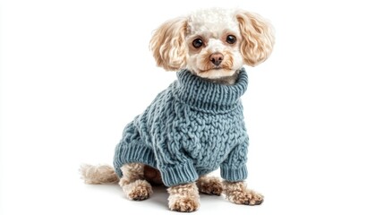 Stylish Knitted Sweater for Pets in Soft Fabric Design