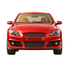 red car front view