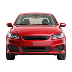 red car front view