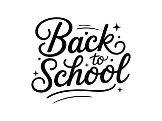 Back to School Calligraphy Lettering Design