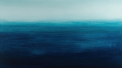 Fototapeta premium An abstract deep ocean horizon with varying shades of calming blues