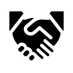 Handshake icon set. Business agreement handshake. friendly handshake icon symbol. partnership deal symbol for apps, ui, website, vector illustration
