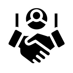 Handshake icon set. Business agreement handshake. friendly handshake icon symbol. partnership deal symbol for apps, ui, website, vector illustration
