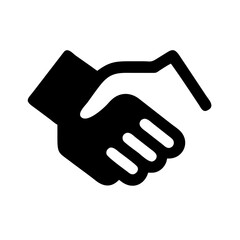 Fototapeta premium Handshake icon set. Business agreement handshake. friendly handshake icon symbol. partnership deal symbol for apps, ui, website, vector illustration 