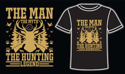 Art & Illustration
Hunting Deer typography t-shirt design