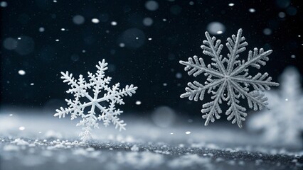 Frozen Crystals Winter Wonderland Snowflakes, Winter, Snow