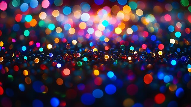 Fototapeta New Year Abstract Bokeh Lights