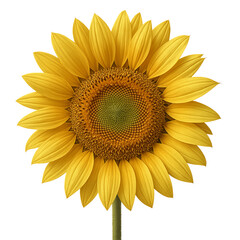 sunflower isolated on transparent or white background png

