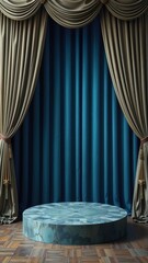 stage with curtain