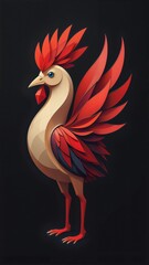 illustration of a crane