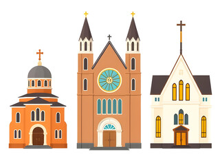 Fototapeta premium A type of Catholic religious architecture is a monument of culture.