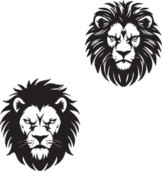 Lion head vector logo icon