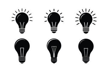 Naklejka premium Icon Vector of Classic Edison Bulb
