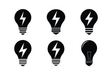 Detailed Edison Bulb Outline Vector