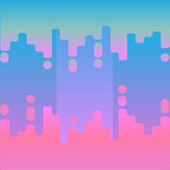 This abstract neon background features vibrant glowing lines and dynamic shapes in electric hues of pink, blue, and purple.