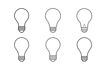 Edison Style Bulb Clean Vector