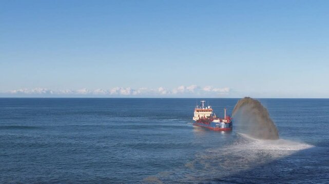 Dredging Operation Off Gold Coast Beach