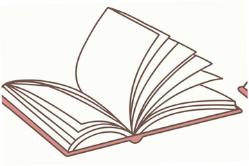 open book with blank pages