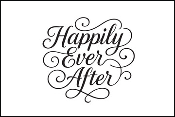 Typography Black White Silhouette